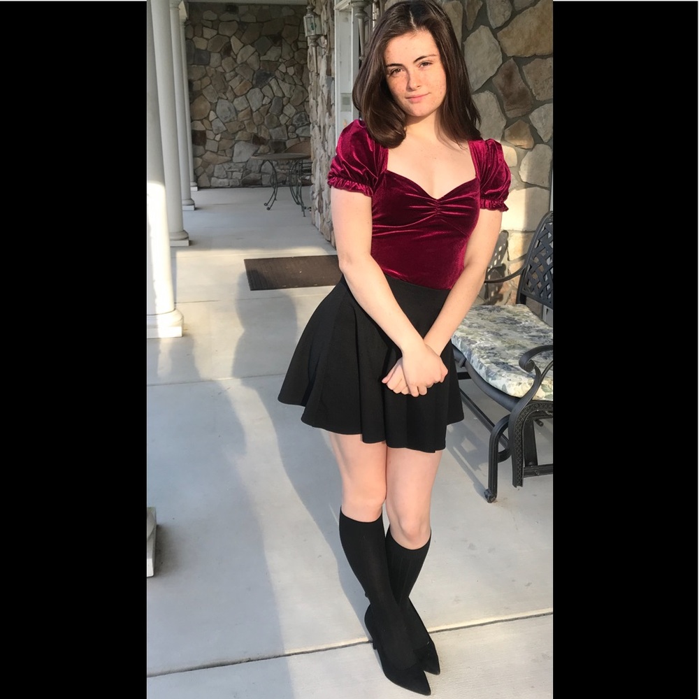 Velvet Crop top